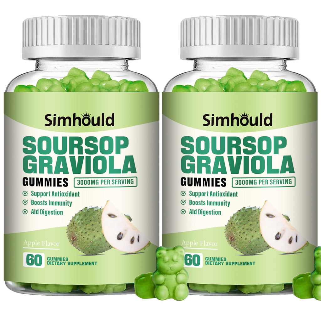 Soursop Graviola Gummies – Immune Support & Antioxidant (2 Pack)