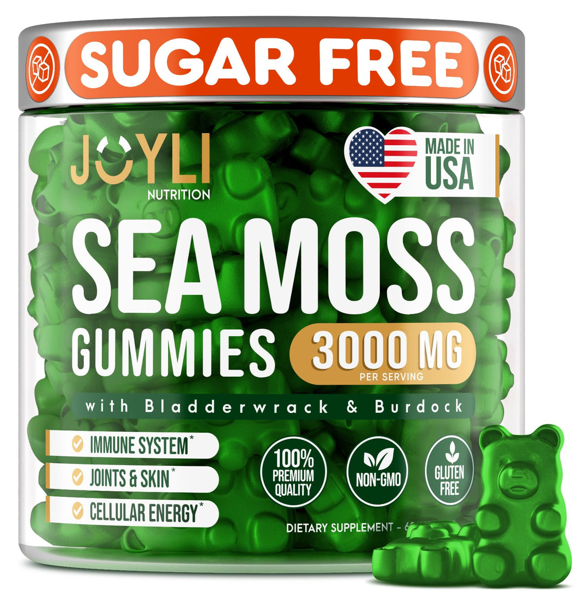 Irish Sea Moss Gummies – Superfood Supplement for Adults & Kids