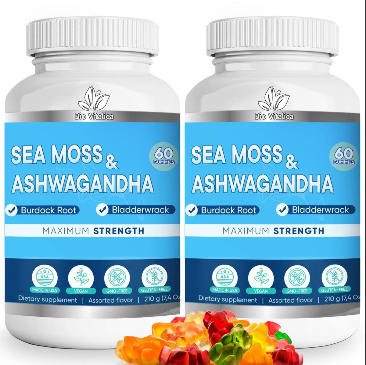 Sea Moss & Ashwagandha Gummies – Energy & Immunity Support